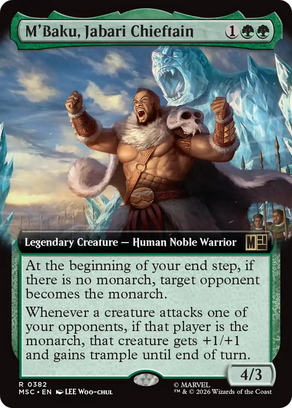 M'Baku, Jabari Chieftain - Extended Art (MSC) (Pre-Order)