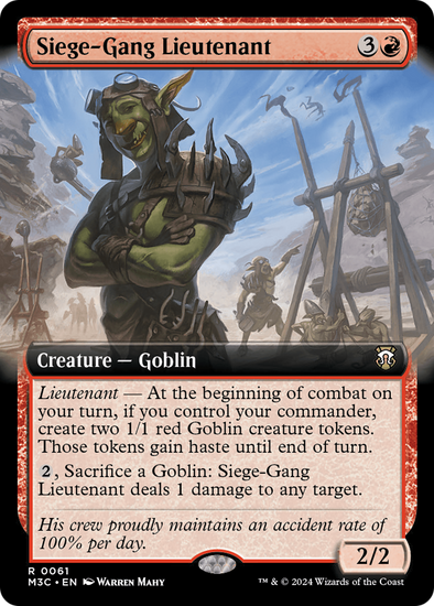 Siege-Gang Lieutenant - Extended Art (M3C)