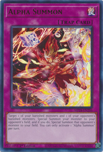 Alpha Summon - MP24-EN256 - Ultra Rare - 1st Edition