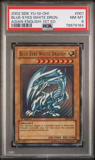 Blue-Eyes White Dragon (001) - SDK 1st Edition Asian English - Ultra Rare - NM-MT 8