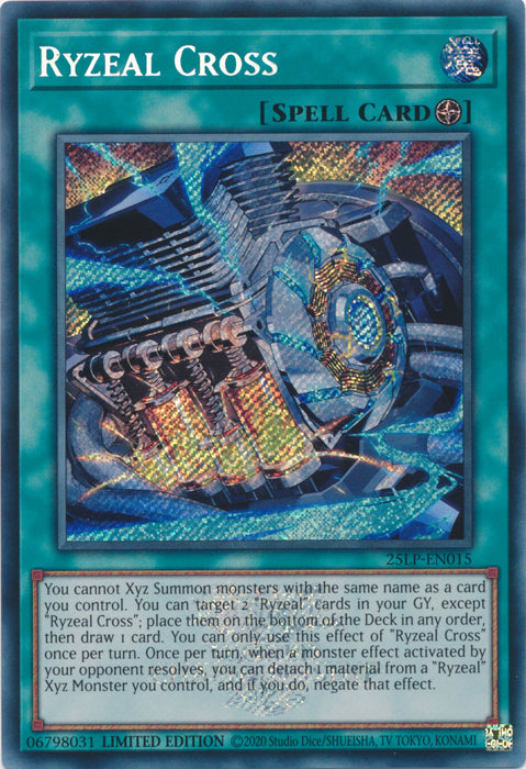Ryzeal Cross (ESR) - 25LP-EN015 - Emblazoned Secret Rare - Limited Edition