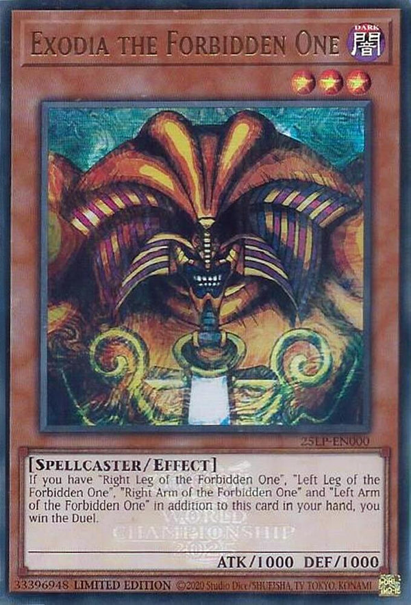 Exodia the Forbidden One (EUR) - 25LP-EN000 - Emblazoned Ultra Rare - Limited Edition