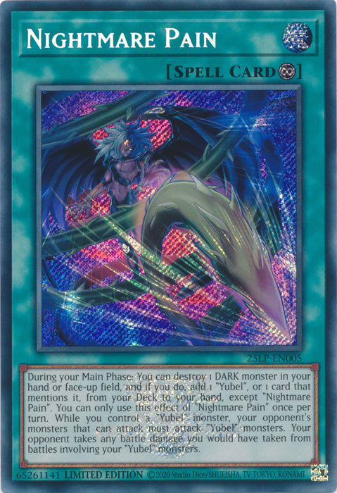 Nightmare Pain (ESR) - 25LP-EN005 - Emblazoned Secret Rare - Limited Edition