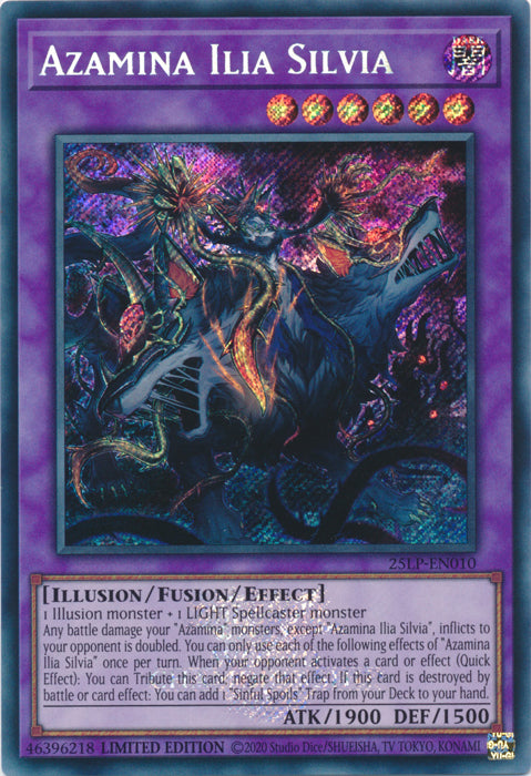 Azamina Ilia Silvia (ESR) - 25LP-EN010 - Emblazoned Secret Rare - Limited Edition
