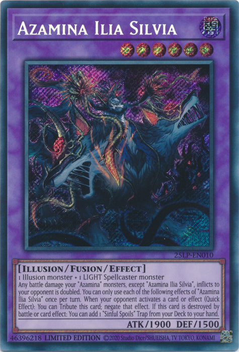 Azamina Ilia Silvia (SCR) - 25LP-EN010 - Secret Rare - Limited Edition