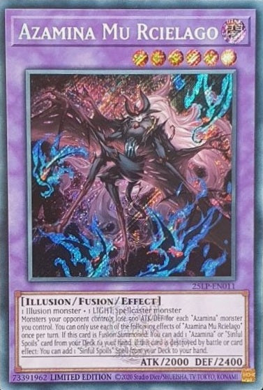 Azamina Mu Rcielago (ESR) - 25LP-EN011 - Emblazoned Secret Rare - Limited Edition