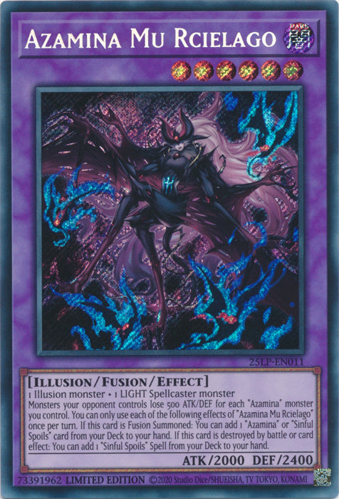 Azamina Mu Rcielago (SCR) - 25LP-EN011 - Secret Rare - Limited Edition