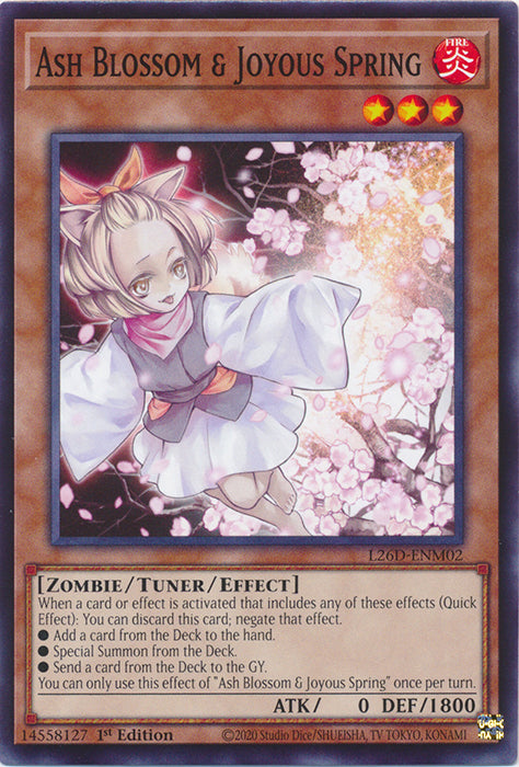 Ash Blossom & Joyous Spring - L26D-ENM02 - Common - 1st Edition