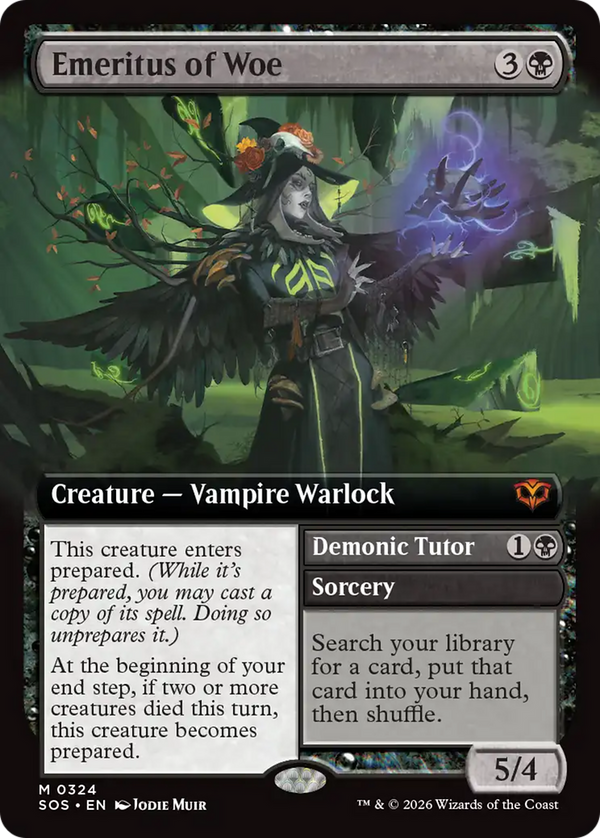Emeritus of Woe // Demonic Tutor - Extended Art (SOS)