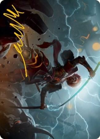 Raiyuu, Storm's Edge // Raiyuu, Storm's Edge - Art Series (Gold-Stamped Signature) (ANEO)