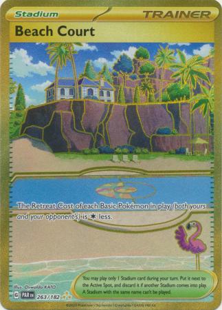 Beach Court - 263/182 - Gold Secret Rare available at 401 Games Canada