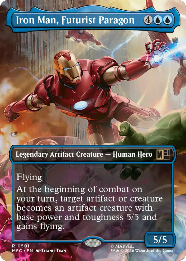 Iron Man, Futurist Paragon - Borderless Scene: Heroes United (MSC) (Pre-Order)