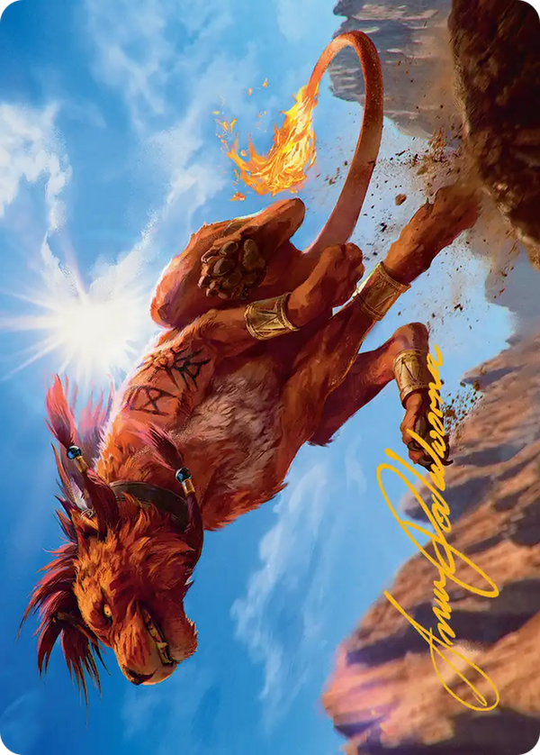 Red XIII, Proud Warrior - Art Series (Gold-Stamped Signature) (AFIN)