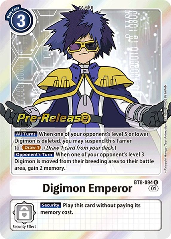 Digimon Emperor - BT8-094 - Rare (Pre-Release)