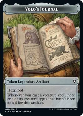 Treasure // Volo's Journal Token (TCLB)