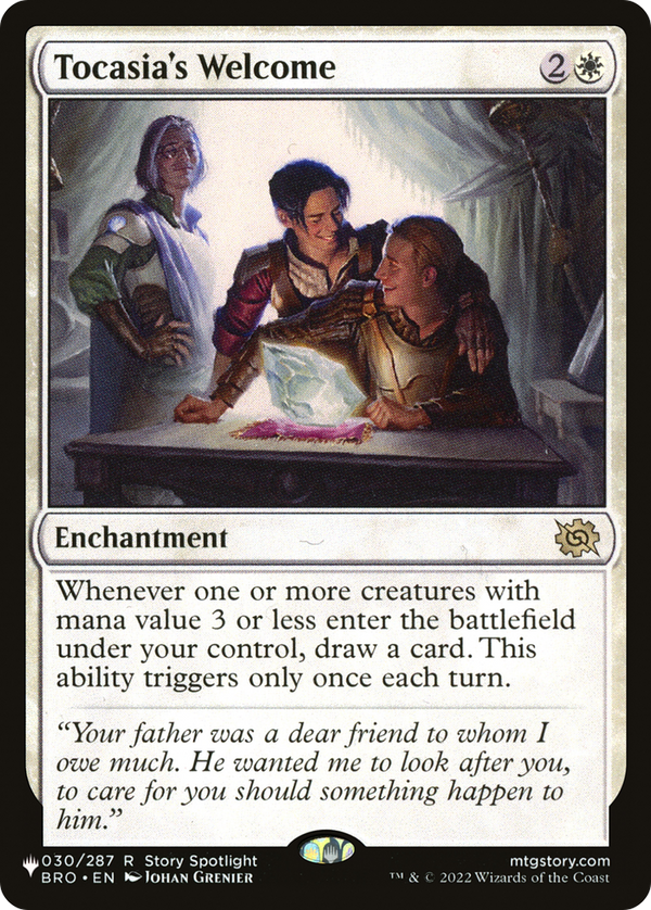 Tocasia's Welcome - BRO Reprint (PLST)