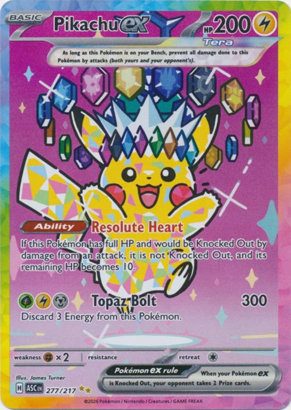 Pikachu ex - 277/217 - Special Illustration Rare