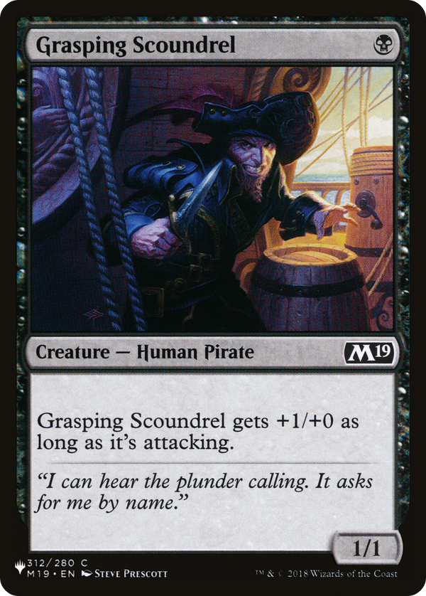 Grasping Scoundrel - M19 Reprint (PLST)