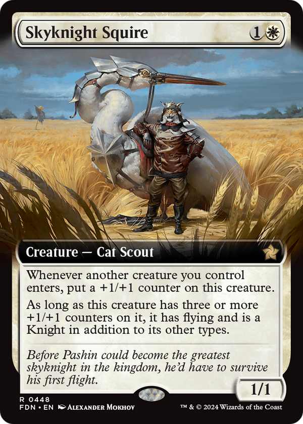 Skyknight Squire - Extended Art (FDN)