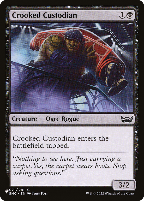 Crooked Custodian - SNC Reprint (PLST)