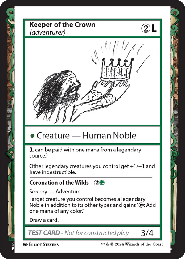 Keeper of the Crown // Coronation of the Wilds - Test Card (MB2)