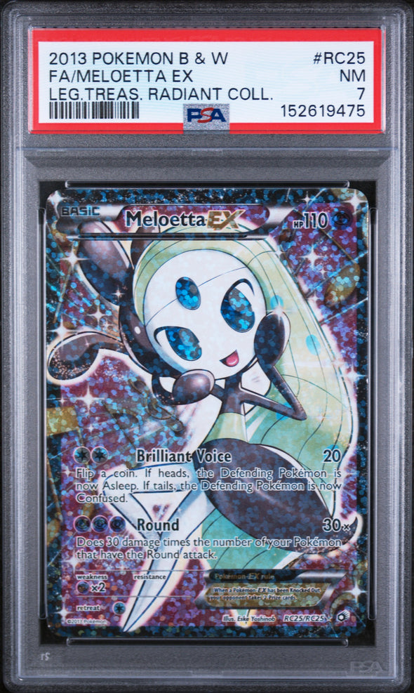 MELOETTA EX (RC25) - POKEMON BLACK & WHITE LEGENDARY TREASURES RADIANT COLLECTION - LEG.TREAS. RADIANT COLL. - FULL ART - NM 7