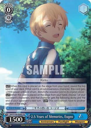 2.5 Years of Memories, Eugeo (SR) - SAO/S100-E080S - Super Rare available at 401 Games Canada