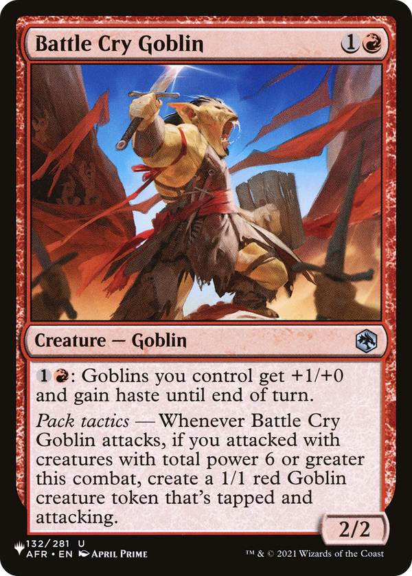Battle Cry Goblin - AFR Reprint (PLST)