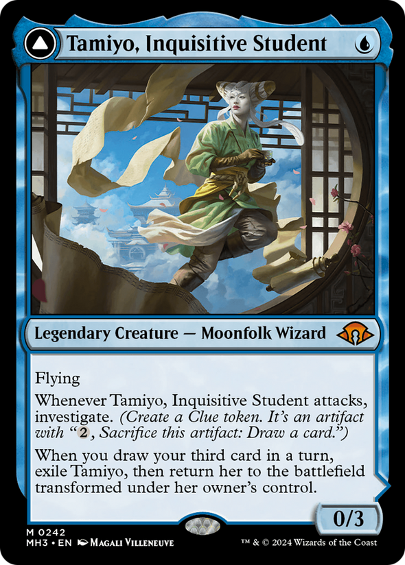 Tamiyo, Inquisitive Student // Tamiyo, Seasoned Scholar (MH3)