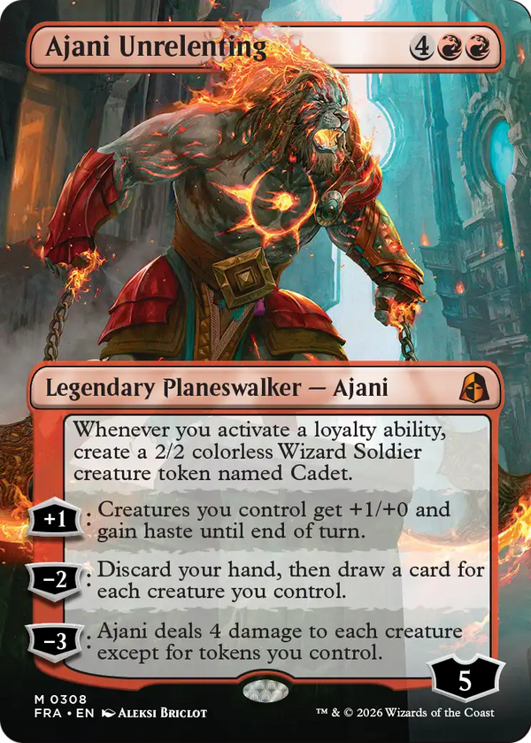 Ajani Unrelenting - Borderless (FRA) (Pre-Order)