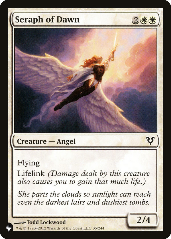 Seraph of Dawn - AVR Reprint (PLST)