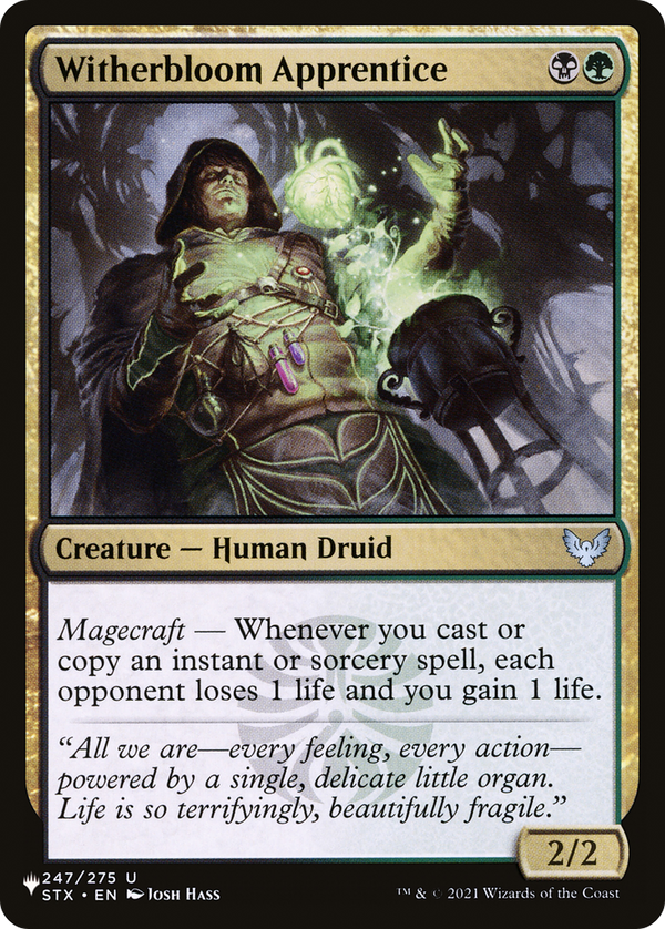 Witherbloom Apprentice - STX Reprint (PLST)