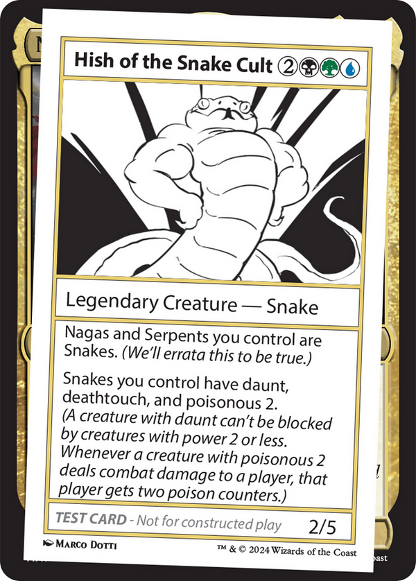 Hish of the Snake Cult - Test Card (MB2)