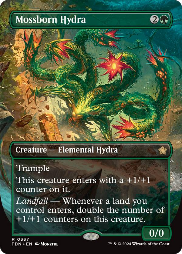 Mossborn Hydra - Borderless (FDN)