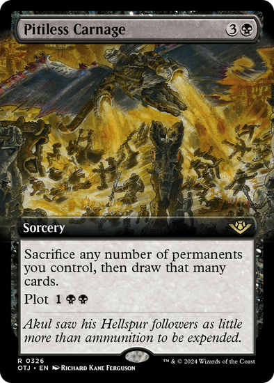 Pitiless Carnage - Extended Art (OTJ)