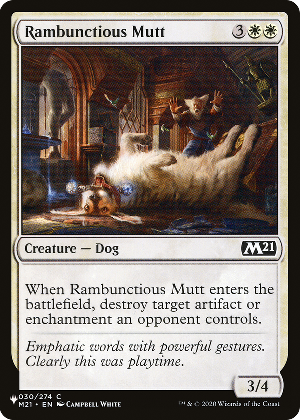 Rambunctious Mutt - M21 Reprint (PLST)