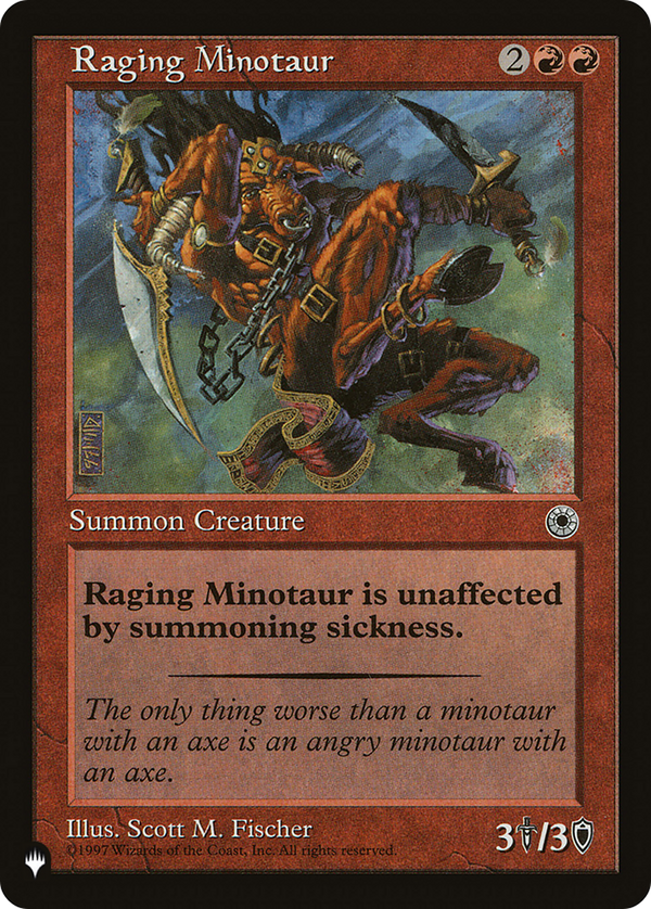 Raging Minotaur - POR Reprint (PLST)