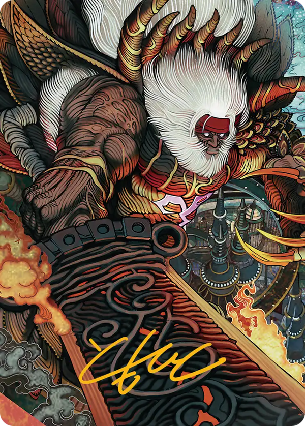 Braska's Final Aeon - Art Series (Gold-Stamped Signature) (AFIN)
