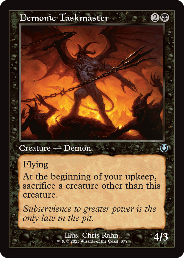 Demonic Taskmaster - Retro Frame (INR)