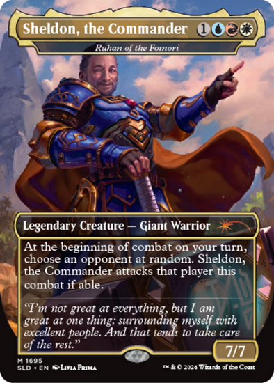 Sheldon, The Commander // Ruhan of the Fomori - Sheldon's Spellbook (SLD)