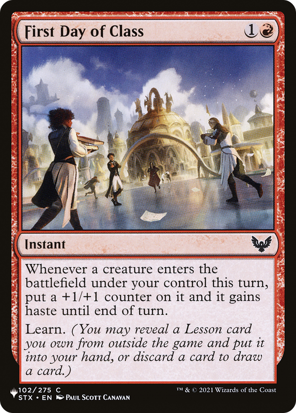 First Day of Class - STX Reprint (PLST)