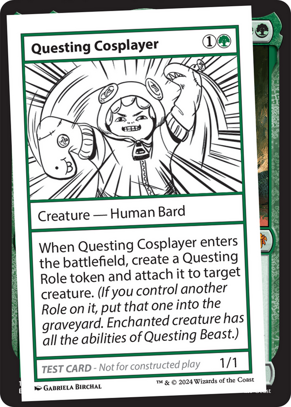 Questing Cosplayer - Test Card (MB2)