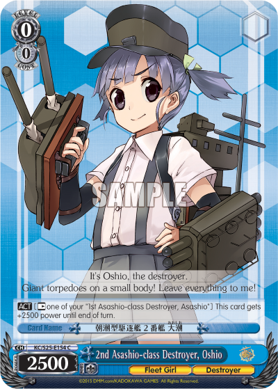 2nd Asashio-class Destroyer, Oshio - KC/S25-E154 - Common available at 401 Games Canada