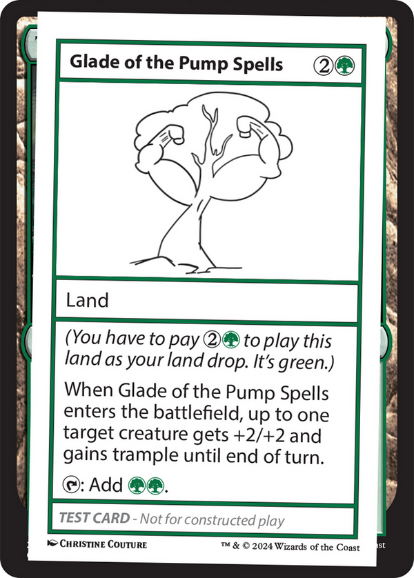 Glade of the Pump Spells - Test Card (MB2)