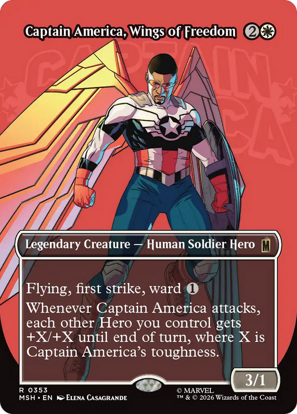 Captain America, Wings of Freedom - Logo Showcase (MSH)