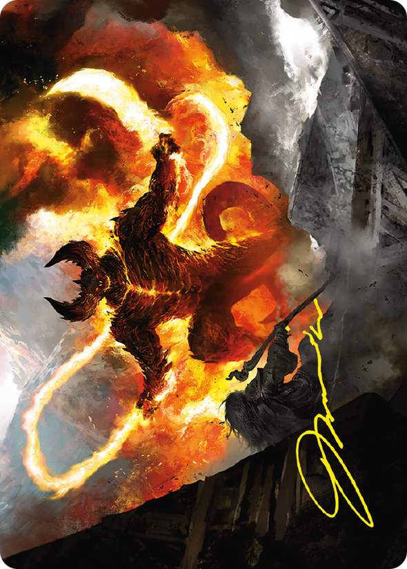 The Balrog, Flame of Udûn - Art Series (Gold-Stamped Signature) (ALTR)