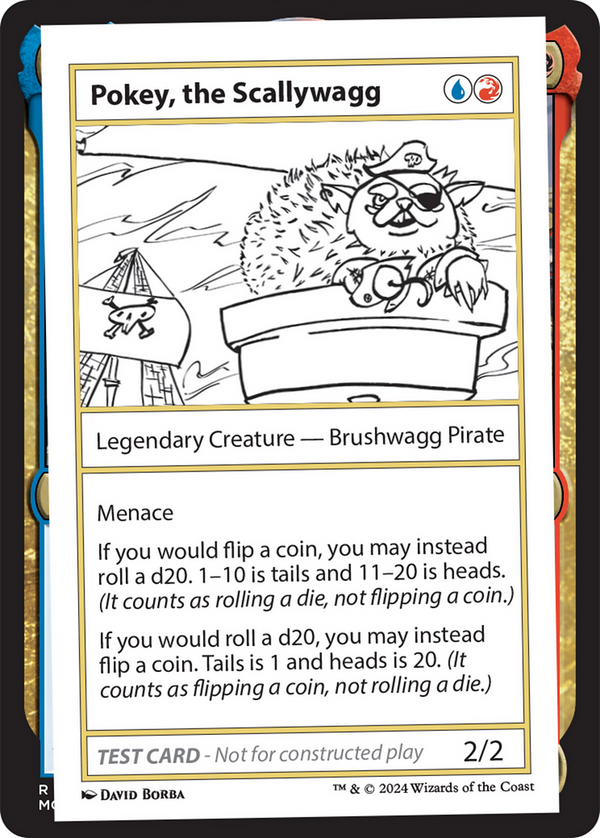 Pokey, the Scallywagg - Test Card (MB2)