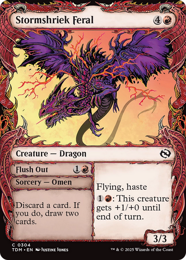 Stormshriek Feral // Flush Out - Draconic Showcase (TDM)