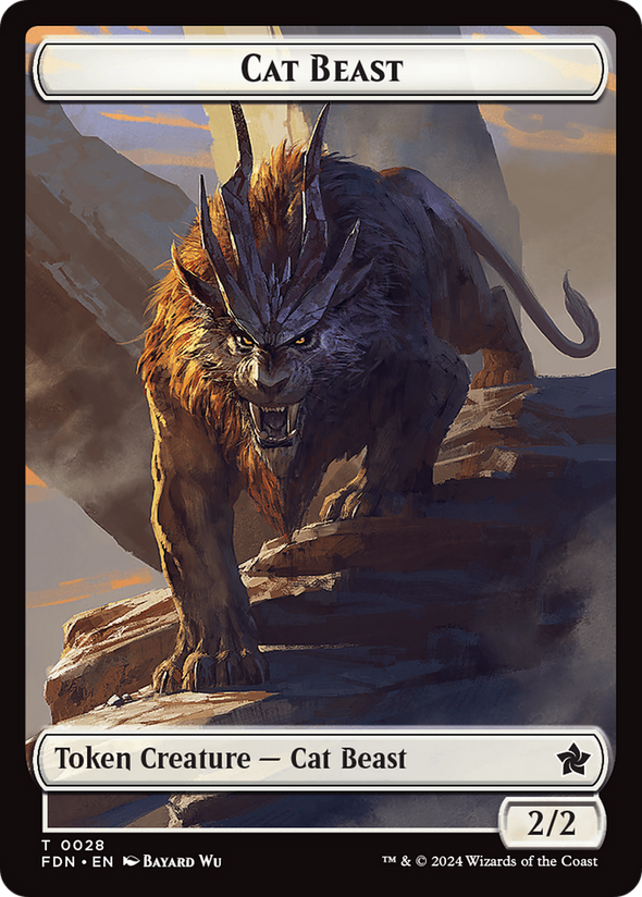 Cat Beast // Dragon Token (TFDN)