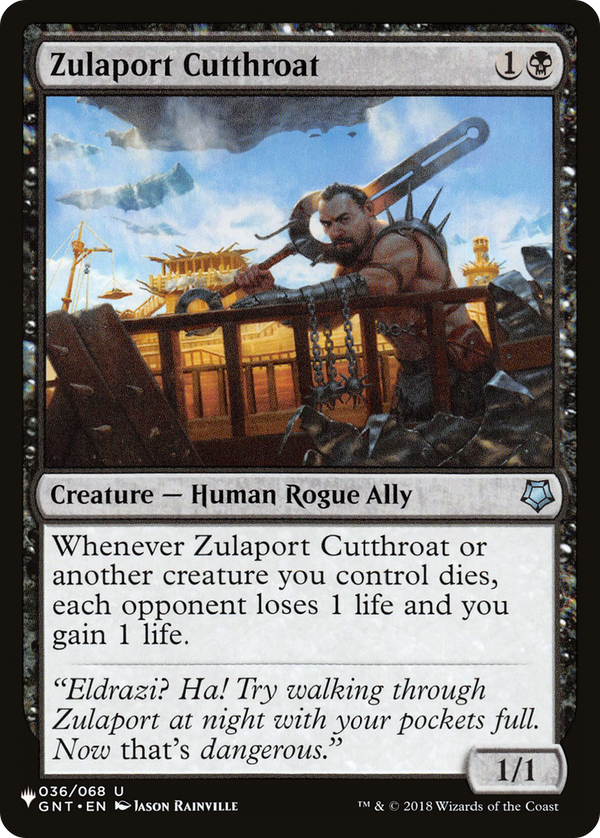 Zulaport Cutthroat - GNT Reprint (PLST)